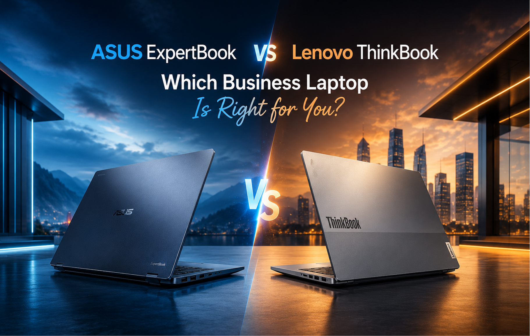 Asus Expert vs Lenovo ThinkBook laptops comparison