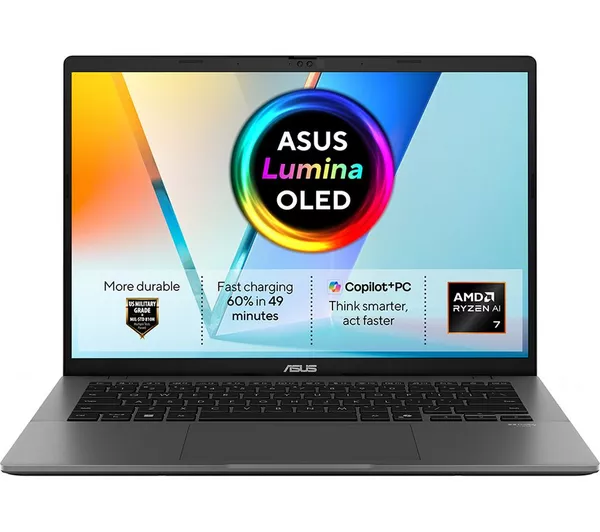 ASUS Vivobook S14 M3407GA-SF015W AMD Ryzen AI 7 16GB RAM 1TB SSD 14" Laptop with Windows 11 Home